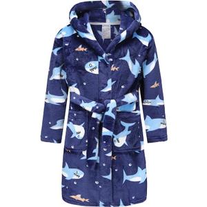 Best for All Girls Fleece Hooded Robes Kids Warm Bath Robe for Girls Soft Fuzzy Bathrobe 7-8 years