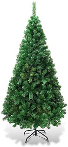 FANTASK Artificial Christmas Tree with Metal Stand, Holiday Christmas Pine Tree for Home, Office, Party Decoration (5 feet) FANTASK Artificial Christmas Tree with Metal Stand, Holiday Christmas Pine Tree for Home, Office, Party Decoration (5 feet)