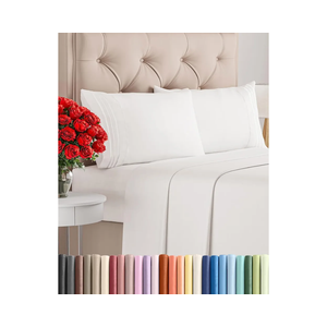 King Size 4 Piece Sheet Set - Comfy Breathable & Cooling Bed Sheets Set - Hotel Luxury Bedding for Women, Men, Kids, Teens, Boys & Girls - Deep Pockets, Soft, Wrinkle Free - Oeko-Tex - Antique White