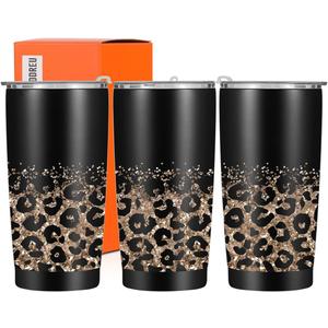 Leopard Print Tumbler 20 Oz Tumbler Leopard Print Gifts for Women Insulated Travel Mug for Women Female Teacher Doctor Coworker Educator Lady Leopard Lover Stainless Steel Thermal Cup