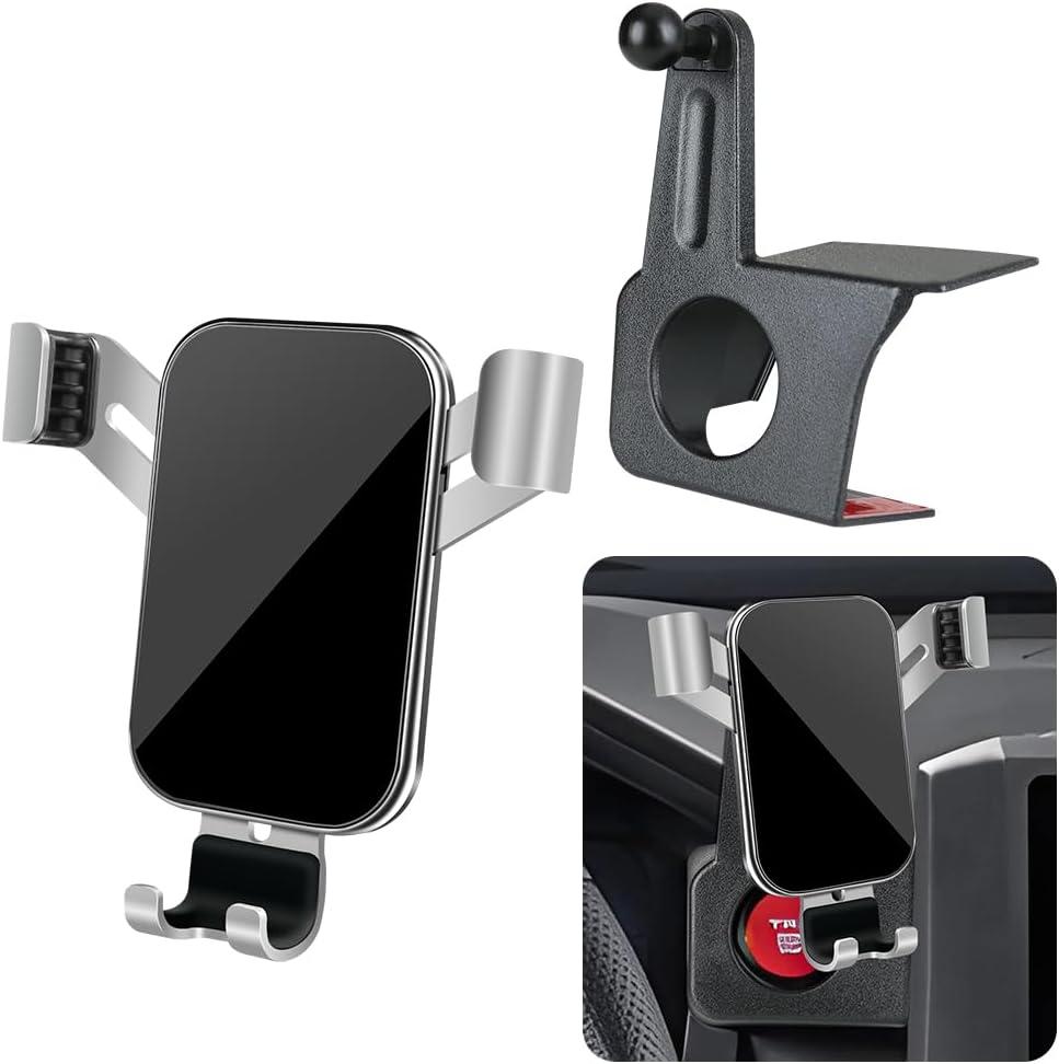 Car Phone Holder for Toyota Tacoma 2024 2025 2026 SR/SR5/TRD PreRunner/TRD Sport/TRD Off-Road (8-in Screen) Auto Interior Accessories Best Cell Phones Mount Cellphone Cradle Charging Stand