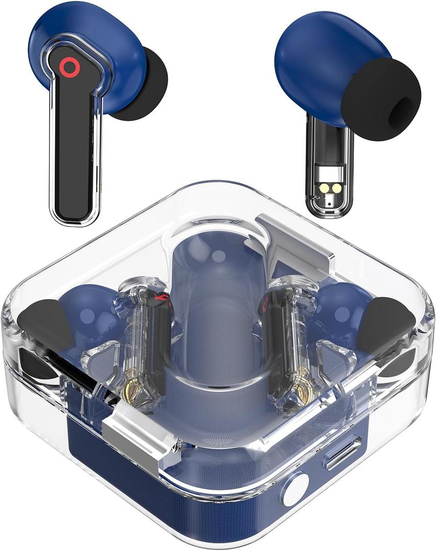 SIXTHGU Ai V700 Translation Earbuds Real Time, 164 Language Translator Earbuds, Audifonos Traductores Ingls Espaol, 48H AI Ear Buds Translator Device Translating Earbuds for Business, Travel (Blue)