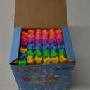 48 Pack Big Bubble Wands Bulk in 6 Colors,Ideal for Easter, Summer, Halloween, Valentine, Classroom Prizes