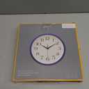 Bernhard Products Navy Wall Clock Silent Non Ticking - 10 Inch Quality Quartz Battery Operated Round Easy to Read Home/Kitchen/Office/Classroom/School Clock