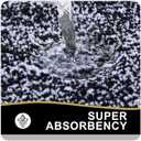 OLANLY Bathroom Runner Rugs 47x17, Extra Soft and Absorbent Microfiber Bath Rugs, Non-Slip, Machine Washable, Quick Dry Shaggy Bath Carpet, Long Bath Mats for Bathroom Floor, Tub, Shower, Black