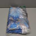 L Shaped Desk Mat 33'' Large Rubber Printing Mouse Corner Pad Long Extended Non-Slip Rubber Desk Mat Computer Protection Supplies(Blue)