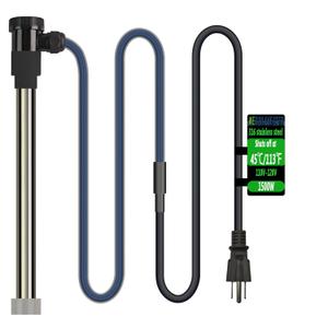 1500W Immersion Water Heater for Bathtub & Above Ground/Inground Pool  Portable Fully Submersible Electric Heater with WiFi Timer & Auto Shut Off toTub, Bucket, Inflatable Pool and Baptistry etc