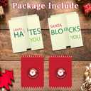 5 x Christmas Cards with Envelopes - White Elephant Gifts for Adults - Stocking Stuffers for Women Men Teens | Christmas Gifts for Husband Boyfriend - Funny Xmas Party Favors Decorations
