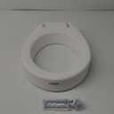 Carex Elongated Hinged Toilet Seat Riser, Adds 3.5 Inches of Height to Toilet, 300 Pound Weight Capacity, Raised Toilet Seat