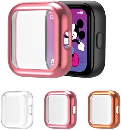 Valband 3 Packs Screen Protector Compatible with SyncUp Watch, Ultra Slim Soft Full Cover Case for SyncUp Kids Watch, Clear/Rose/Gold, Set of 3