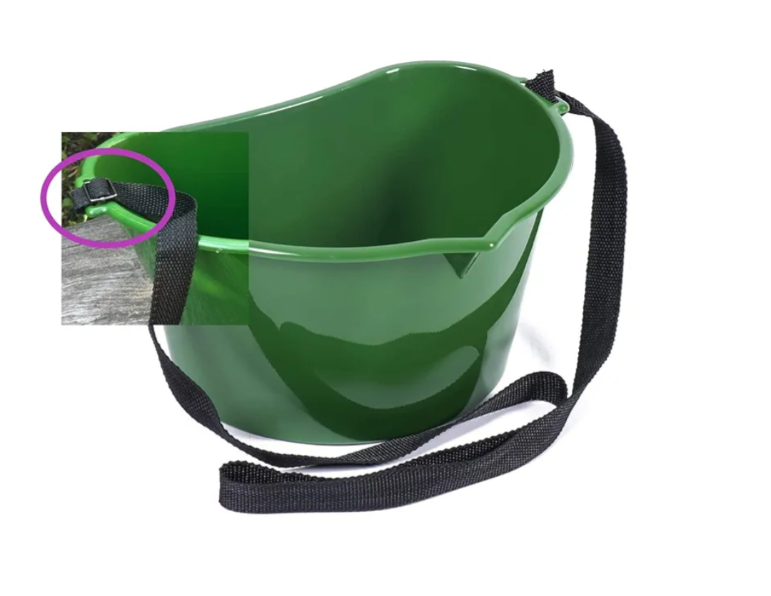 Berry Picking Basket - 3L Hands-Free Fruit Picking Bucket with Adjustable Strap (Green)