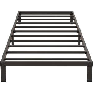 9 Inch Low Twin Bed Frames Heavy Duty Metal Platform, No Box Spring Needed, Easy Assembly Mattress Foundation, No Noise, Black