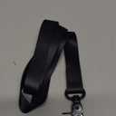 AZEAM Pure Black Lanyard Holder with Metal Clasp, ID Badges Cool Holder for Men Women, Long Neck Teacher Lanyard for Card Holder Car Keys, Wallet, Key Chain