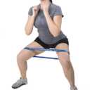 Synergee Exercise Fitness Resistance Band Mini Loop Bands That Perform Better When Working Out at Home or The Gym (d) Blue 10 Pack)