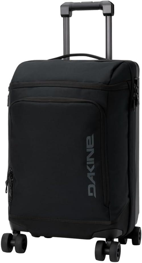 Dakine Split 4-Wheel Carry-On Luggage 48L, Spinner Travel Bag, Black, Small