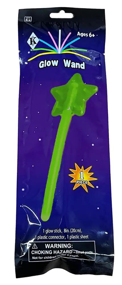 Green Glow Star Wands, Pack Of 4