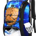MATEIN Baseball Backpack, Softball Bat Bag with Shoes Compartment for Youth, Boys and Adult, Lightweight Baseball Bag with Fence Hook Hold TBall Bat, Batting Mitten, Helmet, Caps, Teeball Gear