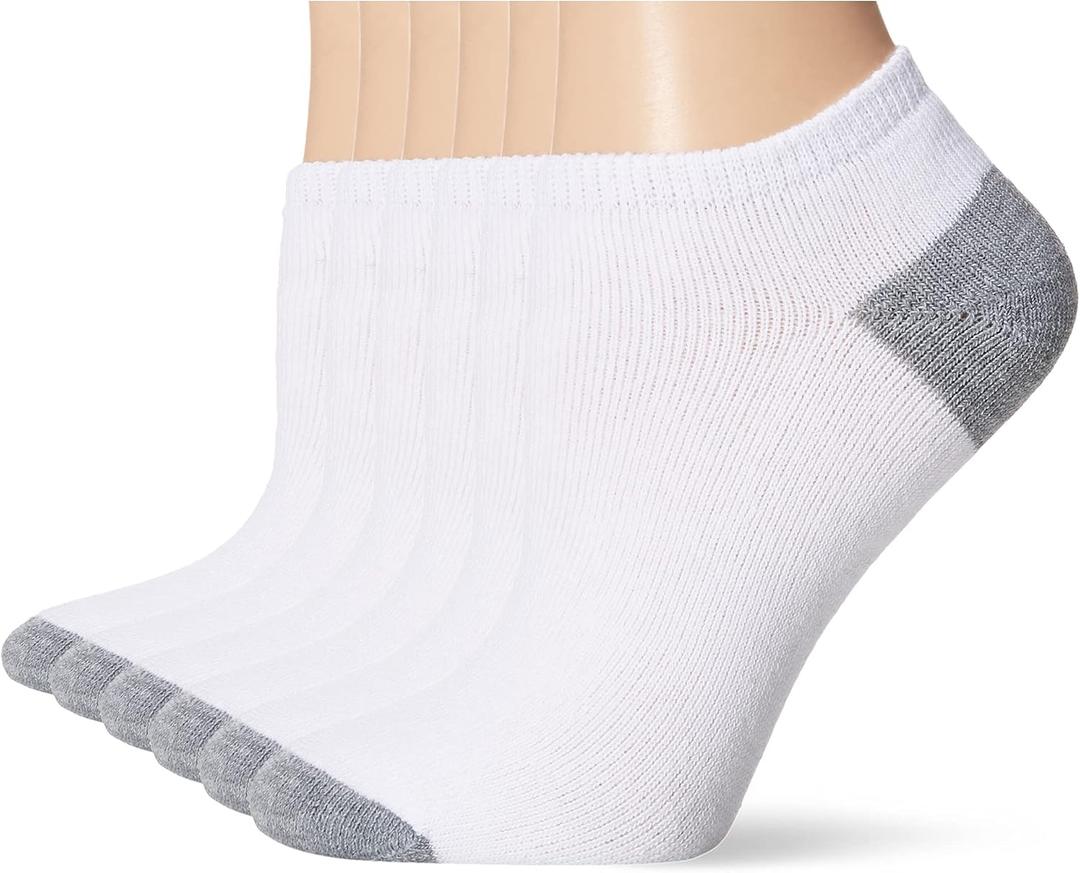 Fruit of the Loom Women's 6 Pack No Show Socks, 8-12