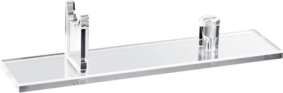 Acrylic Knife Display Stand - Single Knife Holder for Fixed Blade Knives, Perfect for Home Decor, Kitchen, Living Room, or Collection Showcase (Brown)