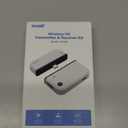 2026 Upgraded Type-C Wireless HDMI Transmitter & Receiver Kit 328FT/100M, 4K Input to 1080P@60Hz Output, Plug&Play, 5.8G+2.4G Video Audio from Phone/Tablet/Laptop/PC to Monitor/Projector/TV Box