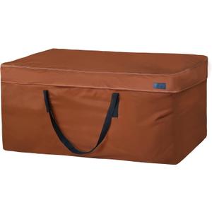 NettyPro Outdoor Patio Cushion Storage Bags Water-Resistant Extra Large 9 Ft Christmas Tree Cushion Bags for Storage, 65 x 20 x 28 Inch, Brown