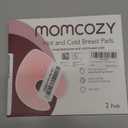Momcozy Larger Breast Therapy Packs, Hot and Cold Breast Pads with 2 Soft Covers, Breastfeeding Essentials 2 Pack Pink