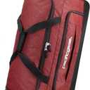 Pacific Gear Duffel Bag with Rolling Wheels, Red