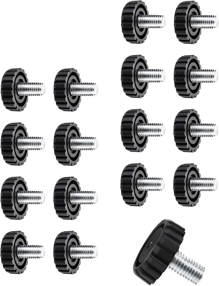 2 x caution 16Pcs M8 Screw in Furniture Glide Leveling Foot Adjustable Feet Glide Leveler Furniture Legs