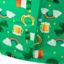 St. Patrick's Day Irish Printed Shirt Casual Button Down Short Sleeves Hawaiian Shirts for Men