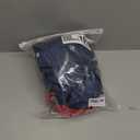 Women's Denim Crop Top with Red Polka Dot Bow Headbands, Halloween Costume, Cosplay Outfit (Medium, Blue)