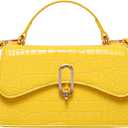 Mini Crossbody Bag for Women, Cute Mini Purse, Ladies Small Top Handle Satchel, Trendy Daily Clutch Purse (1# Yellow)