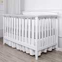 ARYNPEP 3pcs Guardrail Cover,Crib Rail Cover&Corner Guard Coverage Straps Protect Baby Teeth Crib Rail Covers for Teething (1 Long 2 Short)