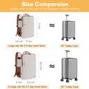 Taygeer Backpack for Women, College Backpack with Laptop Compartment & Shoe Pouch, 35l Travel Laptop Mochila Carry On Luggage, Airline Approved Personal Item Bag For Weekender Gym Hiking, Khaki White