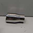 Double Wall Exhaust tip - 2.5" ID x 3.5" OD x 7"L - Weld On Muffler Tail Pipe Stainless Steel to give Chrome Effect