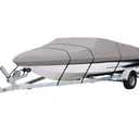SBU Grey Boat Cover Compatible for Chaparral H20 18 SKI & Fish 2016 2017 2018 2019 2020 w/o Tower,Travel Storage Mooring