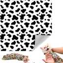 Cat Grooming Wrap, Self-Adherent Soft Cat Blanket to Wrap, Nail Clipping, Anti-Bite, Anti-Scratch, Anti-Escape Calming Wrap (Dalmatian Print, 3-6 lbs)