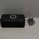 Dual Alarm Clock Radio Bedroom, Digital Alarm Clocks Bedrooms Bluetooth, Up to 10 Bedroom Alarms Clock White Noise 23 Soothing Sounds App/Button Control Snooze 12/24H FM Speaker Charging, Black