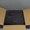 Fuxury 1000 Count Black Plastic Grocery Bags 11.5" x 6.5" x 21", T-shirt, Trash, Take Out, Restaurants,To Go, Retail Shopping Bags in Bulk for Small Business (Made in USA)