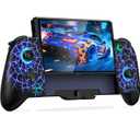 Gammeefy Hall Effect Switch Controller for Nintendo Switch/OLED, Wireless Switch Controller With 9 Lights Color, One-Piece Switch Joypad for Those Who Prefer Handheld Mode