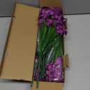 AGIRL 24 Bundles Artificial Flowers for Outdoor,No Fade Fake Plastic Flowers Faux Plants for Decoration Hanging Planters Indoor Outside Garden Porch Window Box Home Wedding Farmhouse (Purple)