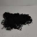 LONAI 4PC Clip in Hair Extensions, 100 Pure Protein Silk Curly Hair Extension for Women, 26 Inch Long Soft Natural Hair Extensions-Natural Black