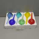 Plant Watering Globes Set of 6 - Small Glass Self Watering Bulbs Up to 5 Days of Irrigation - for Indoor & Outdoor Plants - Multicolor, Automatic, Glass Watering Bulbs for Daily Use, Watering Devices