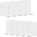 10x Rectangle Acrylic Place Cards Holder Table Centerpiece Blank Card Acrylic Signs for Wedding, Event, Party Table Seating Guest Names Food Signs Decor