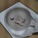 LIN CHUAN Large Decorative Bowl, Fruit Bowl for Kitchen Counter, Modern Resin Bowl for Home Decor, Key Holder for Entry Table, Grey