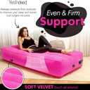 YESINDEED Upgraded BBL Bed with Hole, Inflatable Brazilian Butt Lift Mattress for Post Surgery Recovery - Waterproof Velvet Touch Top Comfortable & Supportive - Carrying Bag and with Built-in Pump, Pink