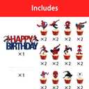 25PCS Spider Cake Toppers, Cute Cartoon Cupcake Toppers, Spider Themed Birthday Party Cake Decorations & Party Supplies