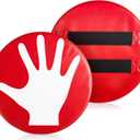 Volleyball Blocking Pad Volleyball Setter Training Equipment Red Round Training Aid Player for Hitting and Blocking Mimics Hand Hitting Trainer Protects Blockers Hands