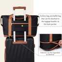 Luggage Sets 6 Piece Suitcases with Wheels,ABS Hard Case Suitcases with Spinner Wheels,Durable Travel Luggage with Combination Lock (Black, 6 Piece Set 16"/20"/24"/28")