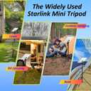 Starlink Mini Tripod, Starlink Mount with 360 Gimbal All-Terrain Dish Stand Kit for Starlink Mini (RV,Camping, Hiking, Job Sites)