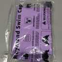 Swim Cap for Long Thick Hair, 3 Size Silicone Swimming Caps for Dreadlocks, Braids, Weaves, Extensions, Curls & Afros, Adult Waterproof Swim Hats Bathing Caps for Women Men (XX-Large, Purple)